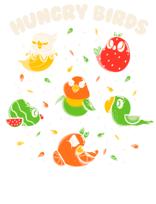 Hungry Birds Fruit Parrots