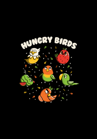 Hungry Birds Fruit Parrots