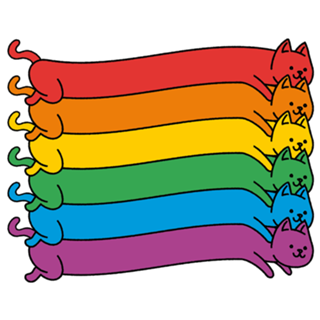 Rainbow Cats Pride Flag