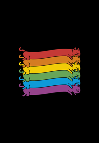 Rainbow Cats Pride Flag