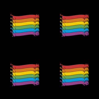 Rainbow Cats Pride Flag