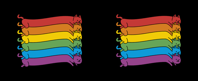Rainbow Cats Pride Flag