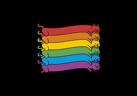 Rainbow Cats Pride Flag