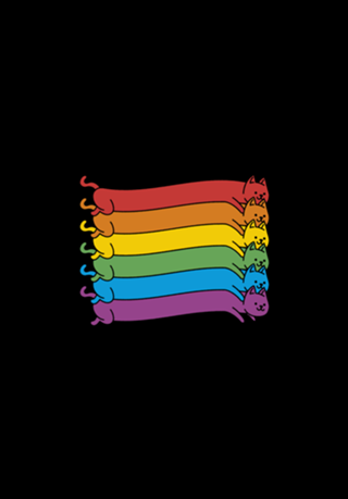 Rainbow Cats Pride Flag
