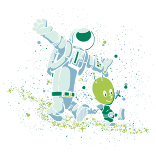 Chasing Stars Alien and Astronaut
