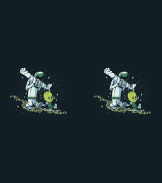 Chasing Stars Alien and Astronaut
