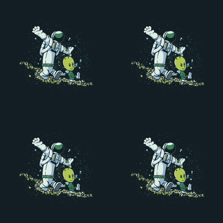 Chasing Stars Alien and Astronaut