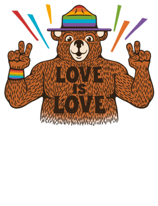 Love is Love Bear Pride Flag