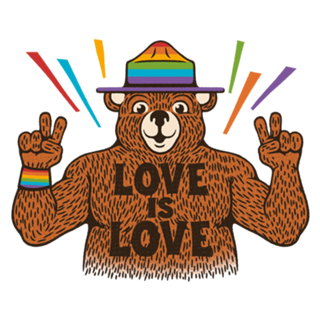 Love is Love Bear Pride Flag