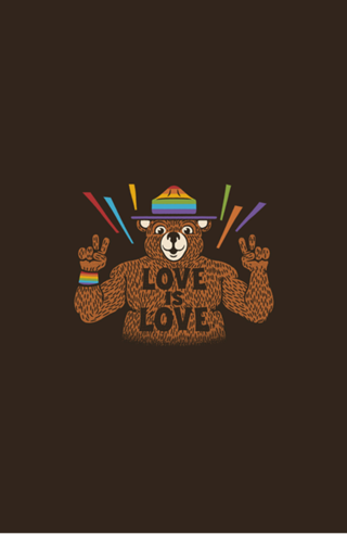 Love is Love Bear Pride Flag