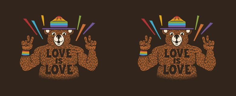 Love is Love Bear Pride Flag