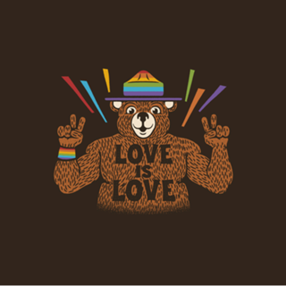 Love is Love Bear Pride Flag