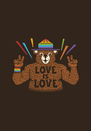 Love is Love Bear Pride Flag