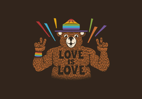Love is Love Bear Pride Flag