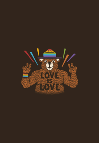 Love is Love Bear Pride Flag