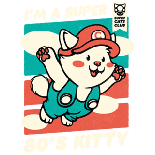 Vintage Kitty Video Game 80s