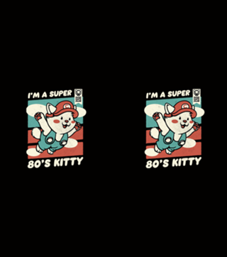 Vintage Kitty Video Game 80s