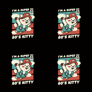 Vintage Kitty Video Game 80s