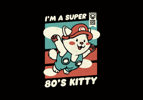 Vintage Kitty Video Game 80s