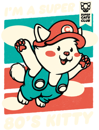 Vintage Kitty Video Game 80s