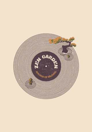 Vinyl Japanese Zen Garden Musical Notes