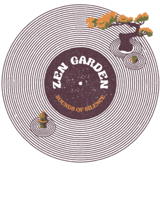 Vinyl Japanese Zen Garden Musical Notes