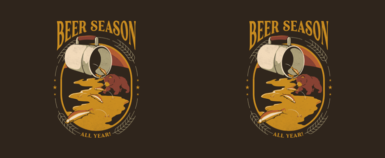 Beer Bear Hunting Salmon German Patrick