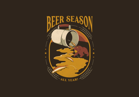 Beer Bear Hunting Salmon German Patrick