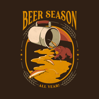 Beer Bear Hunting Salmon German Patrick