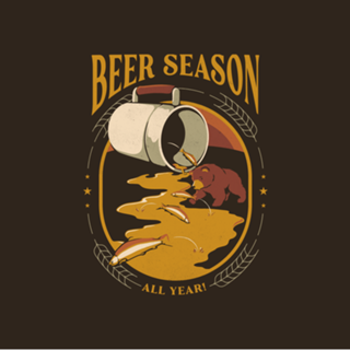Beer Bear Hunting Salmon German Patrick