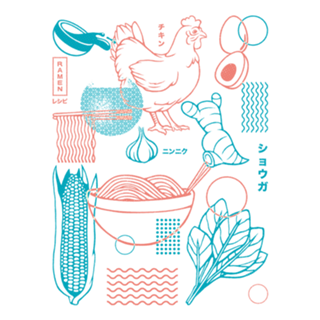 How To Do Ramen Recipe Japanese Minimalist Blue