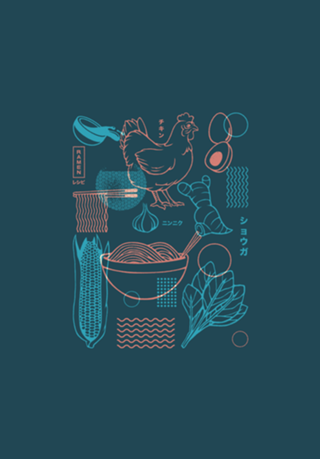 How To Do Ramen Recipe Japanese Minimalist Blue