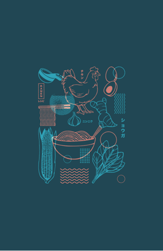 How To Do Ramen Recipe Japanese Minimalist Blue