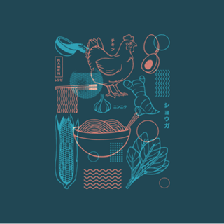 How To Do Ramen Recipe Japanese Minimalist Blue