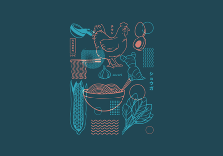 How To Do Ramen Recipe Japanese Minimalist Blue