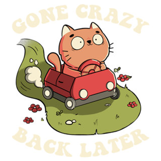 Cute Kitten Gone Crazy Back Later