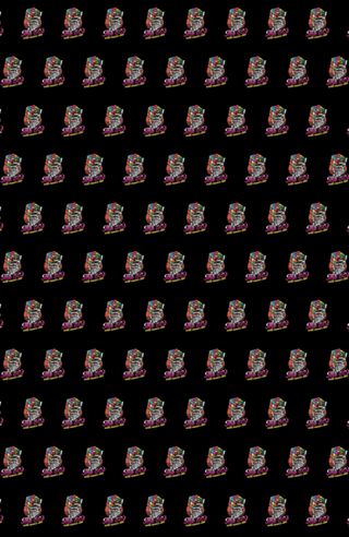 80s Will Never Die Skeleton Cube Vintage