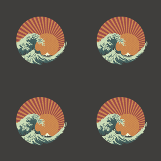 Kanagawa Wave Japanese Patterns