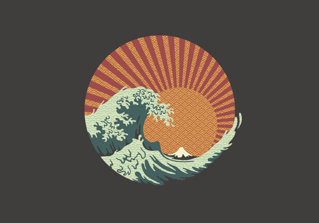 Kanagawa Wave Japanese Patterns