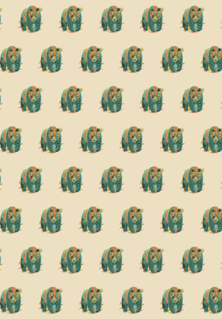 Colorful Tattooed Panda Textures