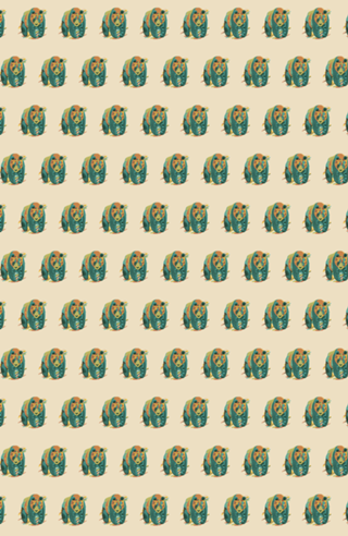 Colorful Tattooed Panda Textures
