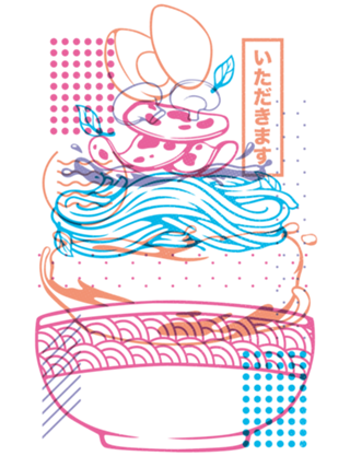Neon Sign Noodles Ramen