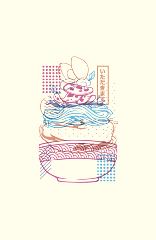 Neon Sign Noodles Ramen