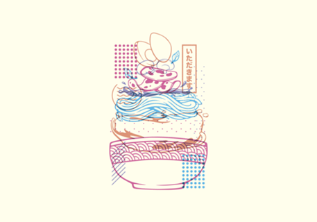 Neon Sign Noodles Ramen
