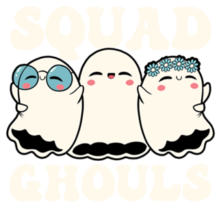 Squad Ghouls Halloween Cute Ghosts