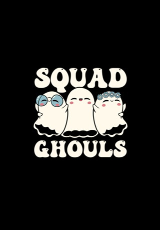 Squad Ghouls Halloween Cute Ghosts
