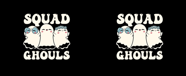 Squad Ghouls Halloween Cute Ghosts