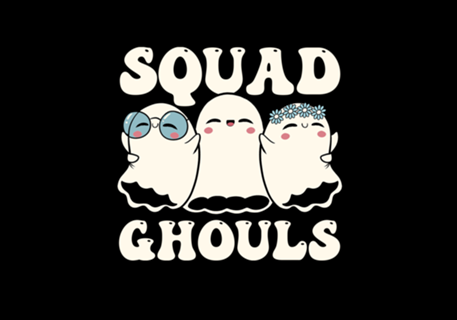 Squad Ghouls Halloween Cute Ghosts