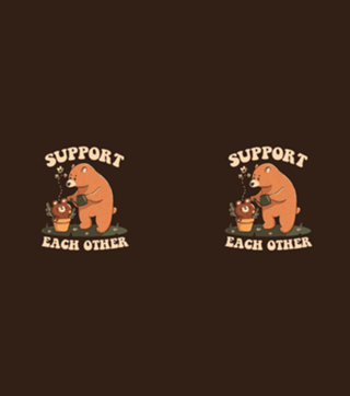 Support Each Other Lovely Bears