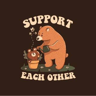 Support Each Other Lovely Bears